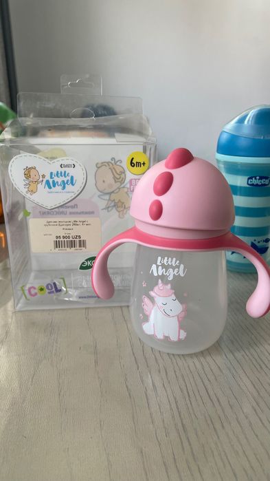 Детский поильник с трубочкой