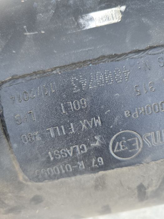 Butelie gpl cilindrica 60 LT pentru diverse accesorii sau pompa de apa