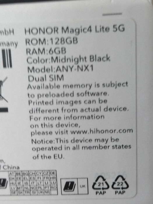Honor Magic 4 lite 5G като нов