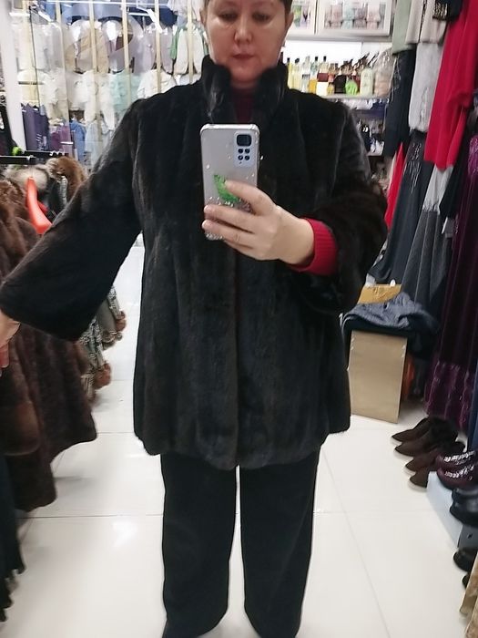 Мех натуральный Шуба 52/54 Новый Норка и Енот 54 оЖилетки