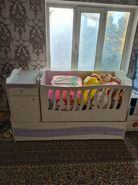 Детский кровать сотилади. Б/у