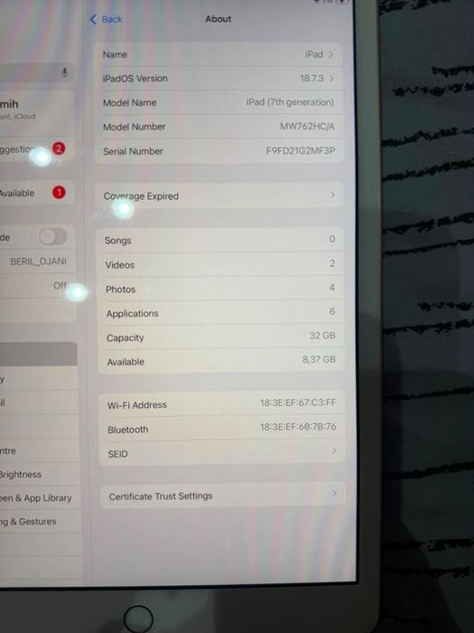 iPad 10.2” (2019) 7th Gen –