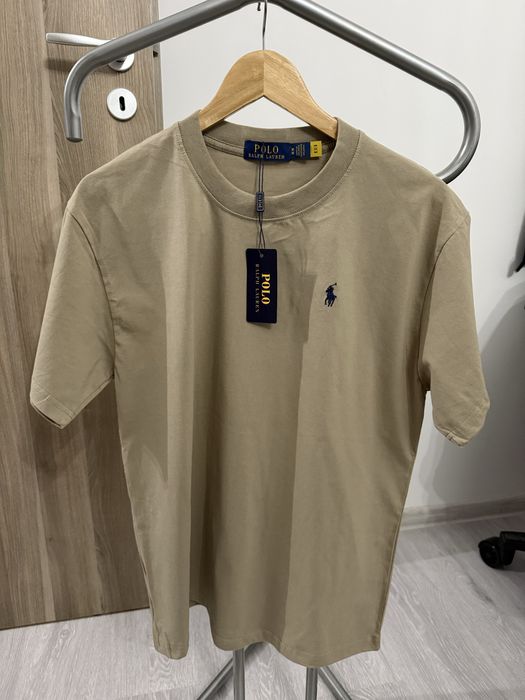 Tricou crem Polo Ralph Lauren barbati