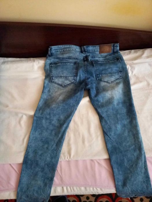 Мъжки Тесни Дънки с накъсване