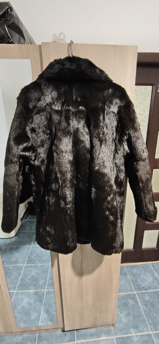 Haină de Blană Naturală Premium - Combinatul Bălți | Vintage Lux | Stare Impecabilă