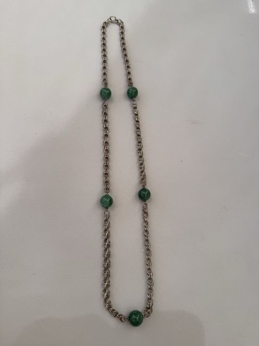 Colier masiv din argint si aventurin