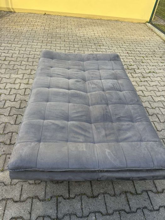 Разтегателен сив велурен диван/ Sofa/ Coach