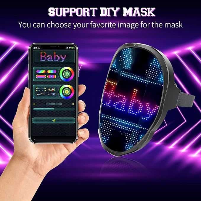 Програмируема LED маска за Хелоуин