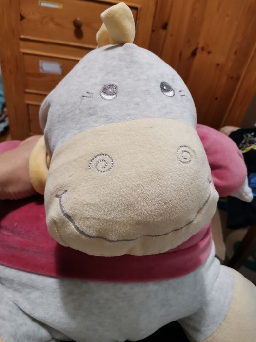 Голям плюшен хипопотам