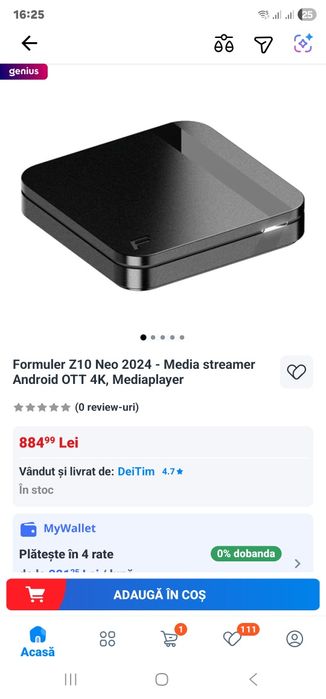 Media streamer Android , nou , sigilat