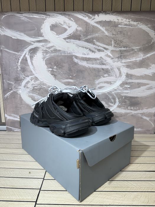 Balenciaga Track Slippers Black