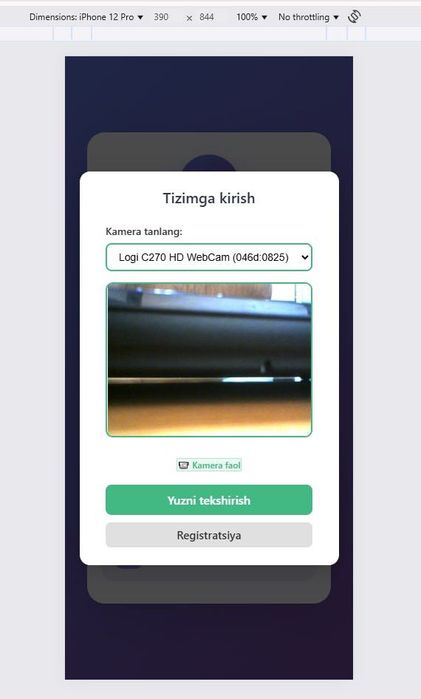 FaceID tizimini joriy qilish