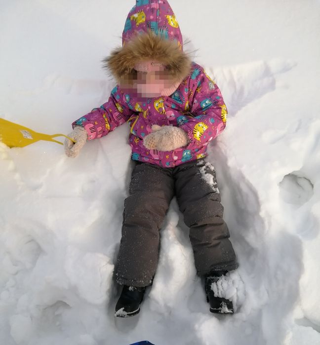 Зимний комбинезон на девочку