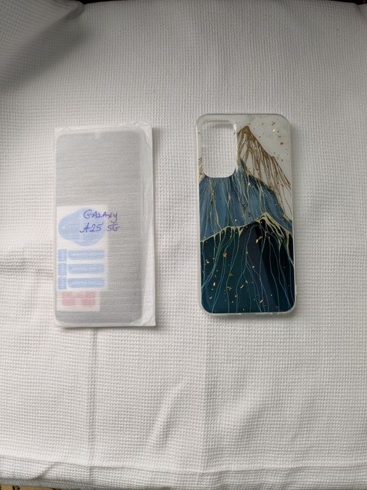 Galaxy A25. Husă+folie sticlă