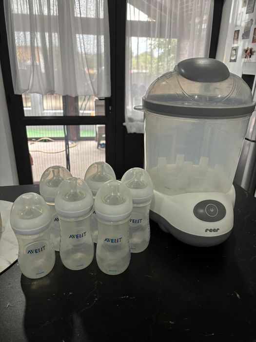 Sterilizator electric Reer + 6 biberoane Avent
