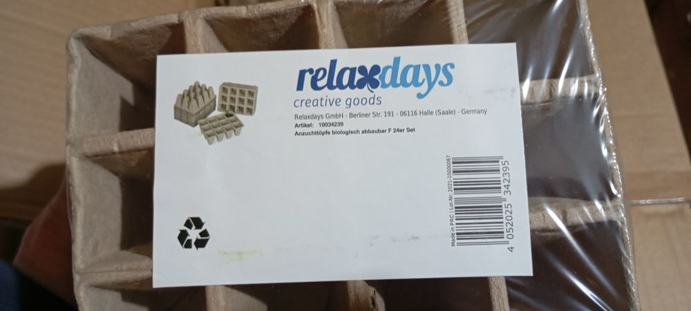 Био саксии за цветя и зеленчуци - 480бр в плик