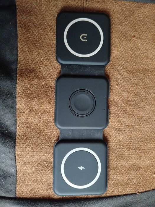 Магнитная беспроводная зарядка,3в 1 для телефона,смарт-часов наушников