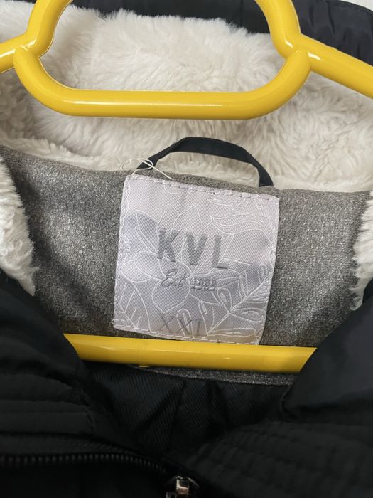 Geaca groasa bleumarin lunga Kenvelo Marime XXL