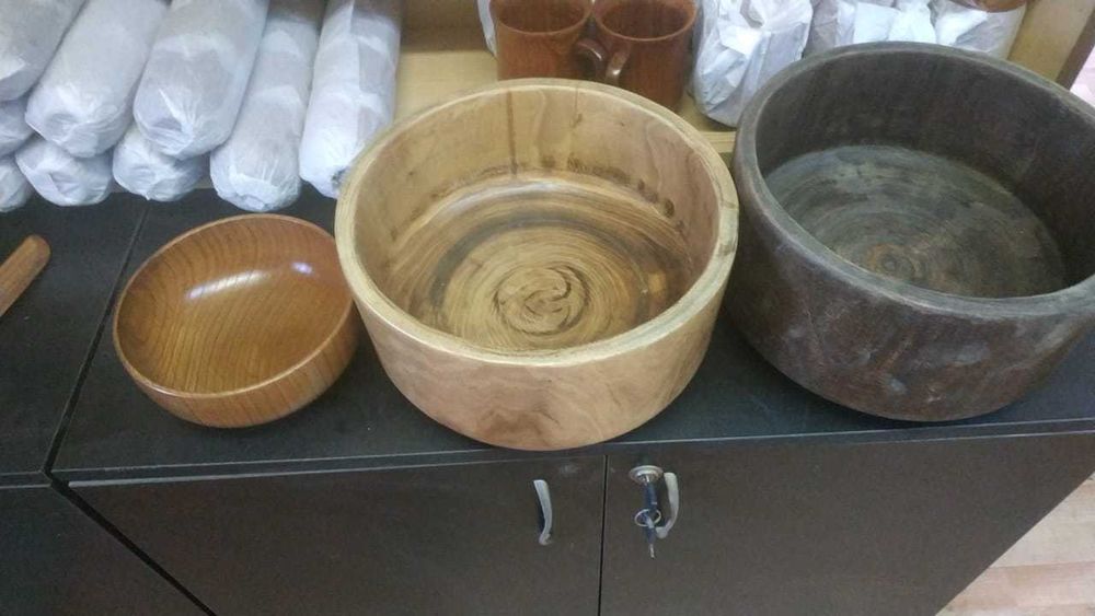 Деревянная посуда из дерева, карагач