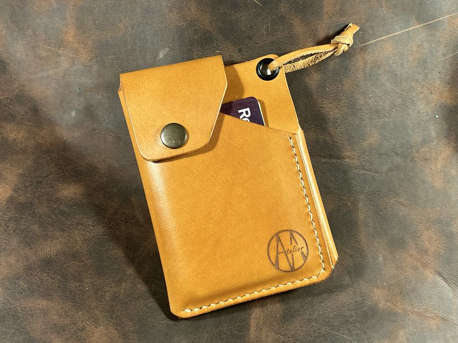 Vand portofel minimalist EDC din piele