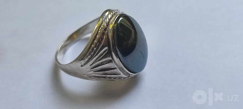 Красивое серебряное кольцо с камнем ГЕМАТИТ, разм.19