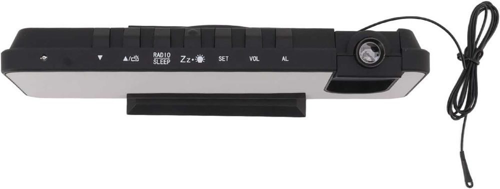 Радио- прожекционен будилник с температура и влажност вградена батерия