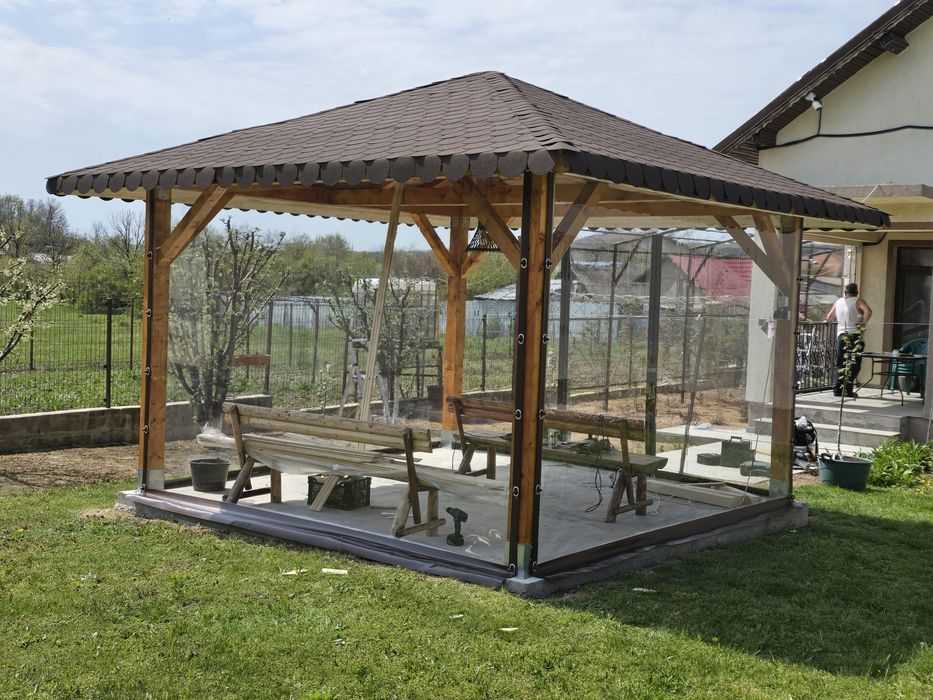 Producător folie transparenta terasa, terase, foisoare, foisor