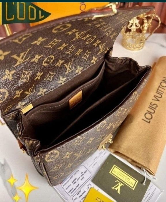 Set Louis Vuitton, geanta și portofel, saculet, etichetă incluse