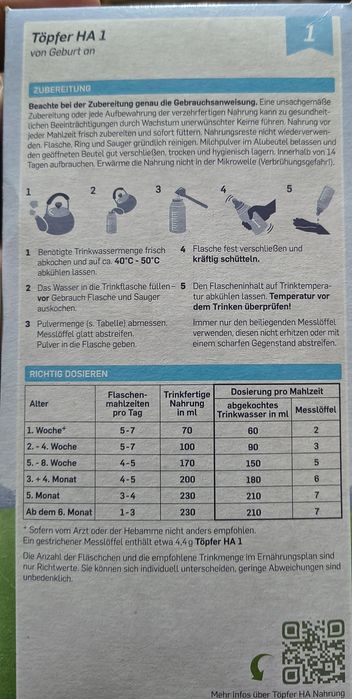 Lapte praf Topher 1 HA