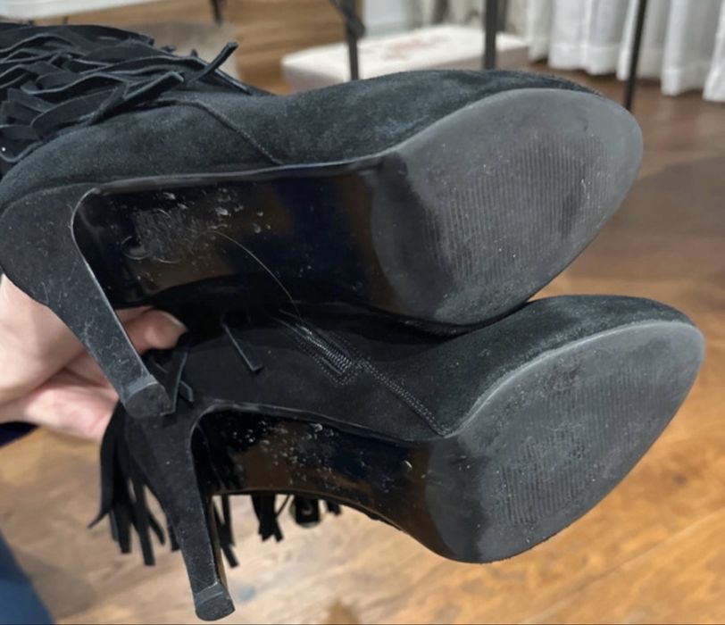 Cizme Roberto Venuti Piele Naturala (Cu Franjuri si Medalion)