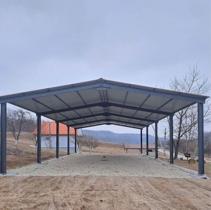 Vând hală metalică spălătorie auto service auto mă deplasează unul din țară accept și variante auto