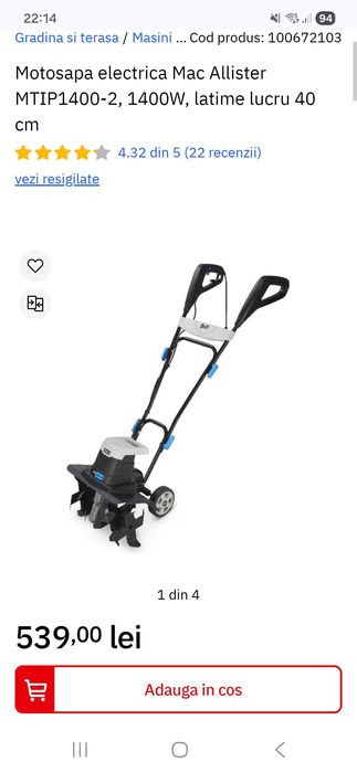 Motosapa electrica 1400 w