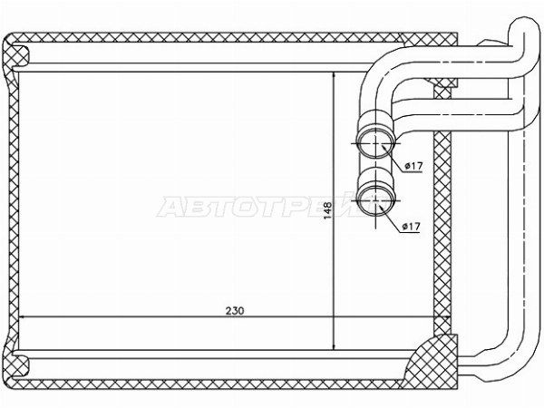 Радиатор отопителя салона Kia Magentis