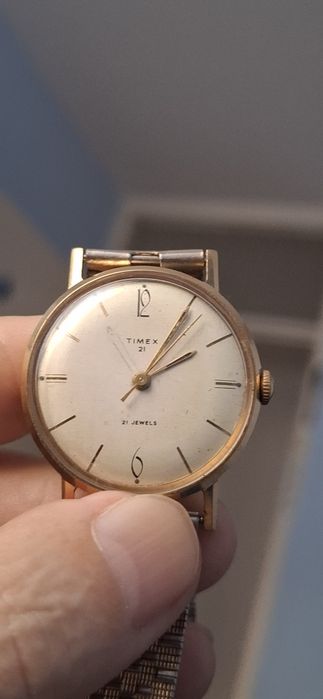 TIMEX mecanic ceas de mînă barbătesc cu baterie și curea metalică