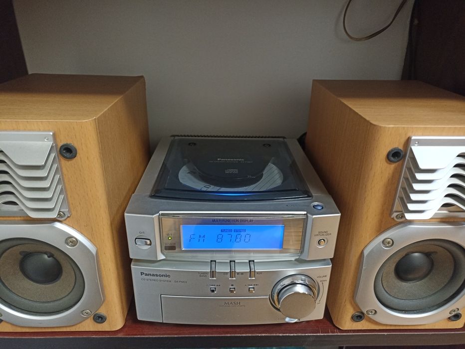 Minisistem original Panasonic SA-PM03 cu CD, tuner, amplificare, super