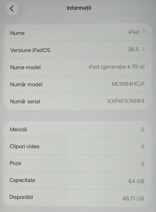 iPad 10 (2024) v2, 64GB, Wifi, Blue, factura si garantie