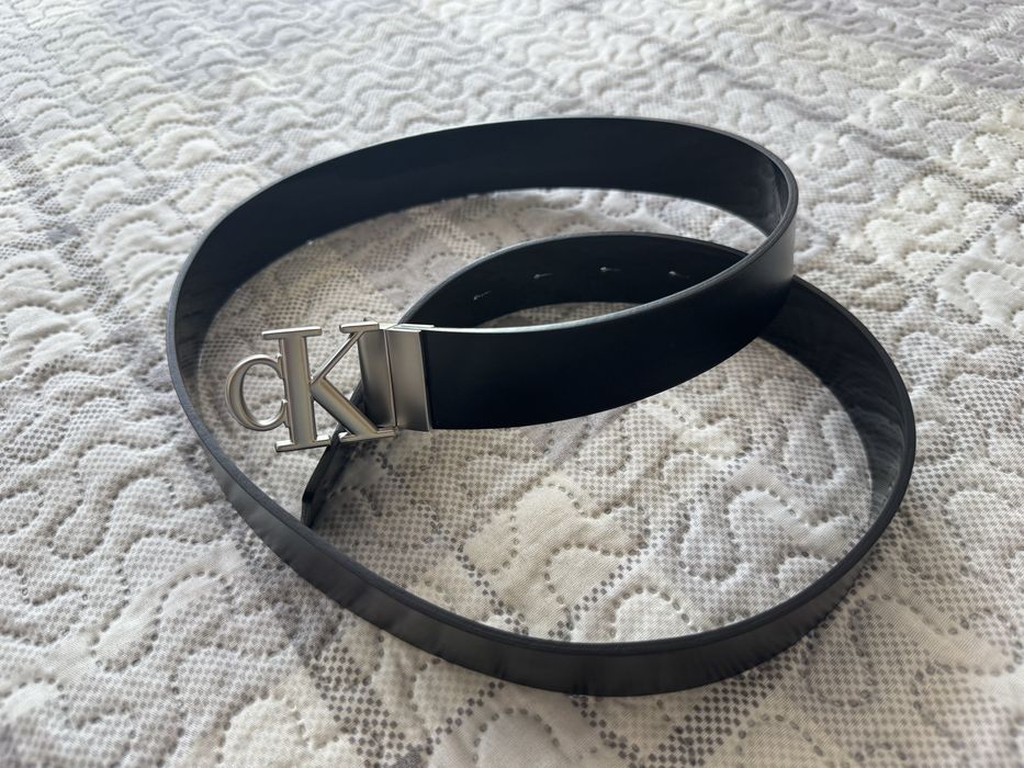 Дамски колан Calvin klein от естествена кожа с 2 лица