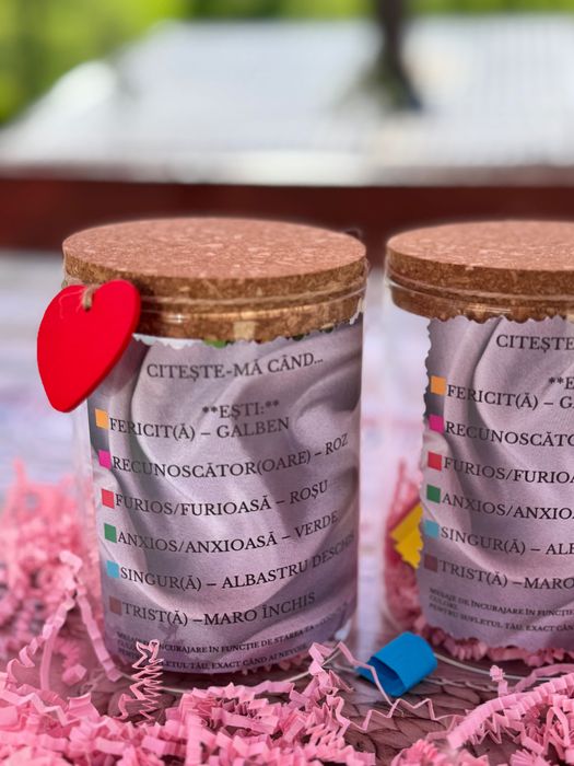 Borcanase cu mesaje de incurajare