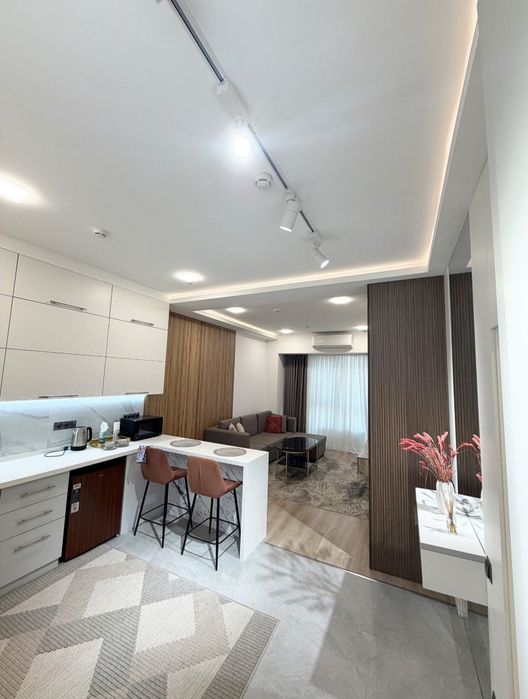 Аренда 2 комнатной 50кв² в ЖК Akay City,Дархан,Хамид Алимджан