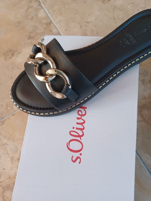 Дамски чехли естествена кожа Sol