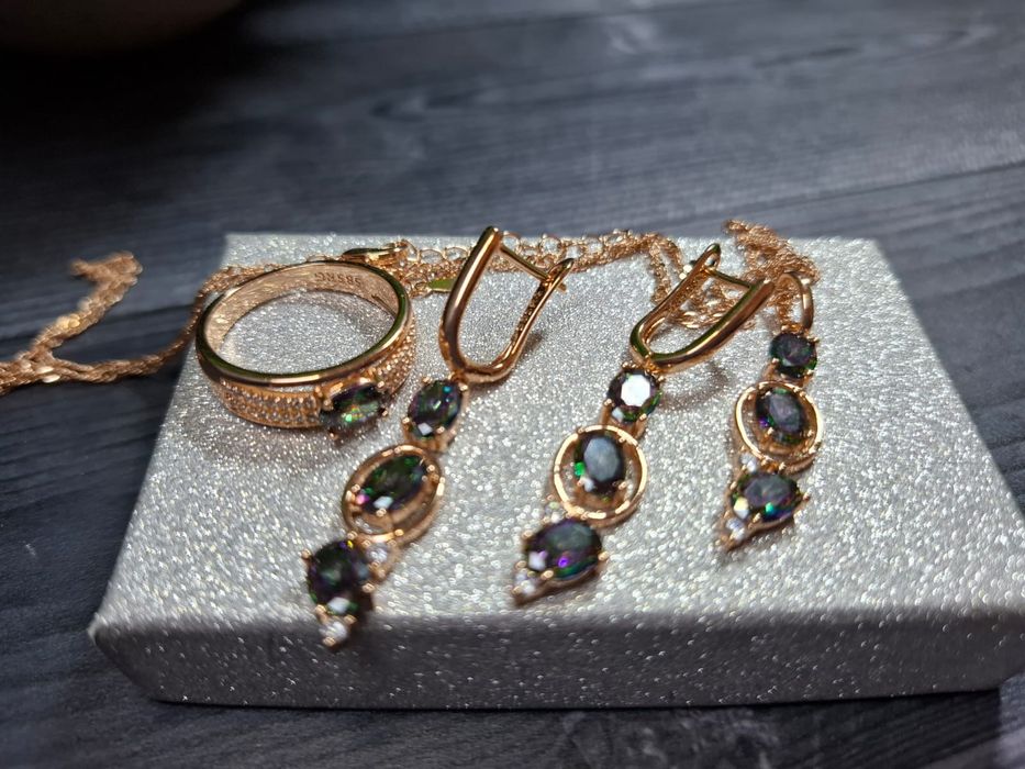 Комплект серьги цепочки кольцо 585RG585RG