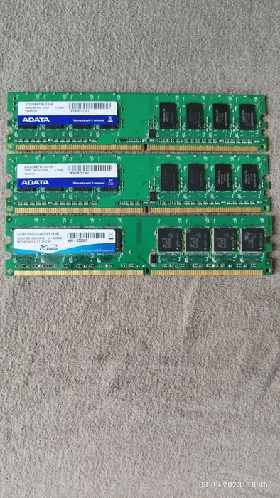 Ram ddr2 3бр.х 1gb desktop computer