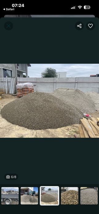 Nisip /Asfalt frezat/ Pietris / Pamant Vegetal  etc.