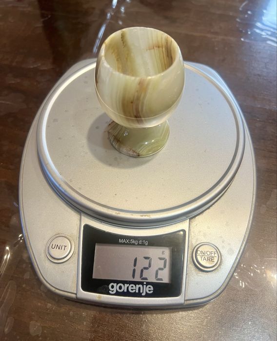 Луксозен сет с чаши от Аржентински мрамор