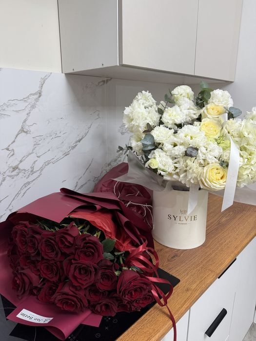 Свежие красивые букеты