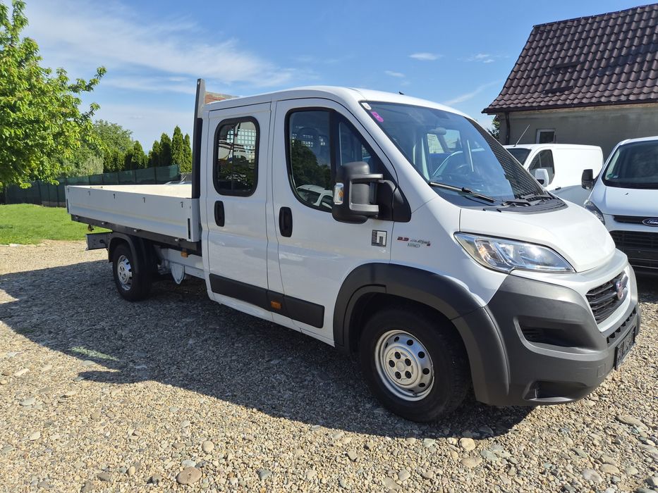 Fiat Ducato 2018 7loc+bena 3.3m  2.3 diesel131CP 164.000km reali
