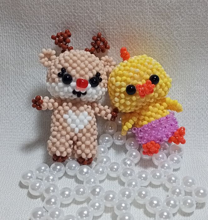 Бисер, плетение, ручная работа.