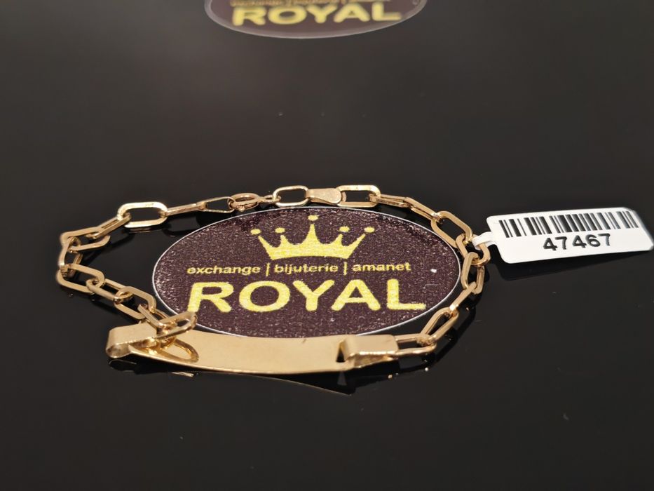 Bijuteria Royal: Brățară aur 14k 2.79gr