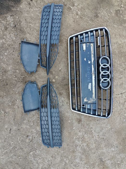 Решетки Оборудване Предна S-line броня Audi A7 4G8 C7 Ауди Решетка