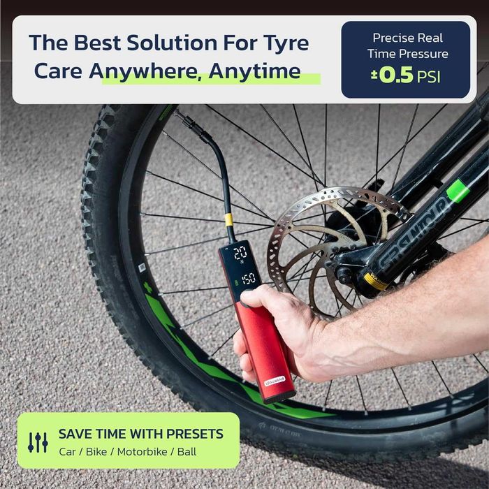 НОВА! Електрическа помпа за гуми Woowind BP188 150 PSI с авто стоп